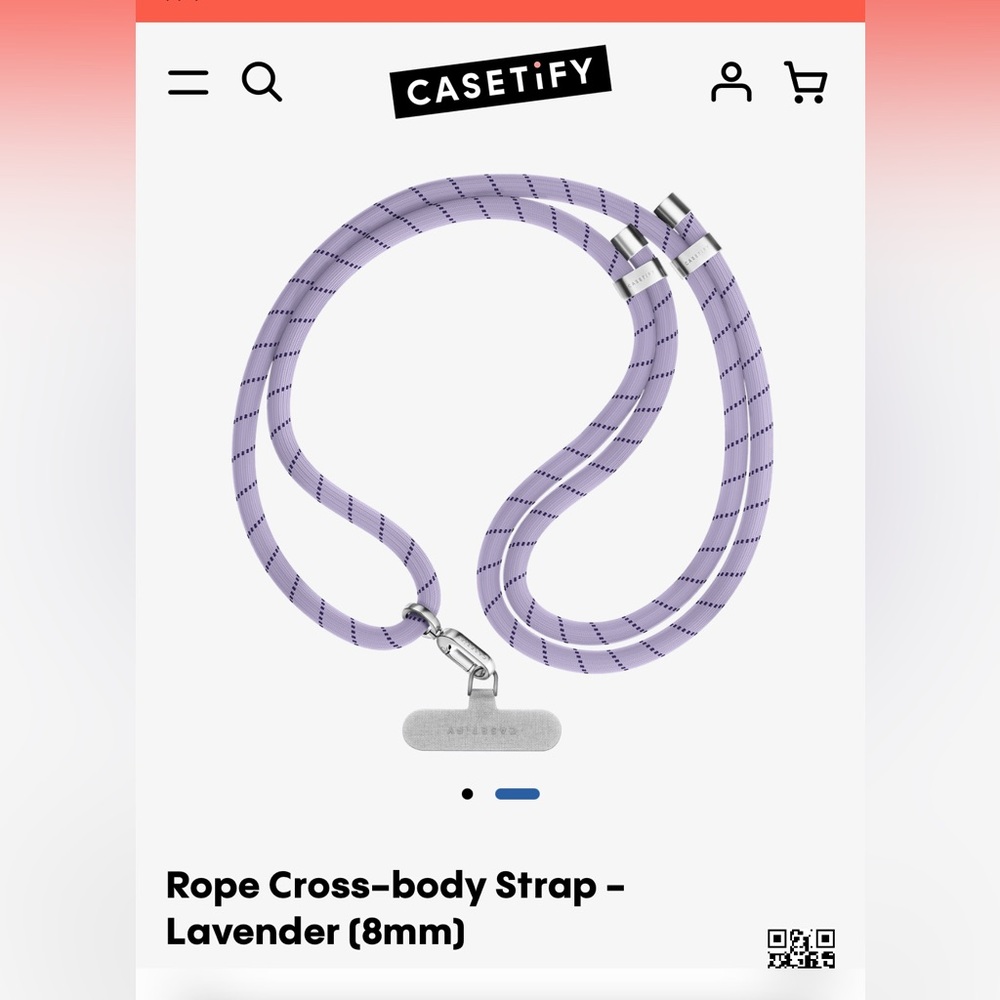 CASETiFY Phone Rope Strap Like New!